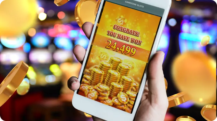 Free spins bonus with vibrant slot machine graphics